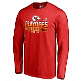 Men's Chiefs Red 2018 NFL Playoffs Chiefs Kingdom Long Sleeve T-Shirt,baseball caps,new era cap wholesale,wholesale hats